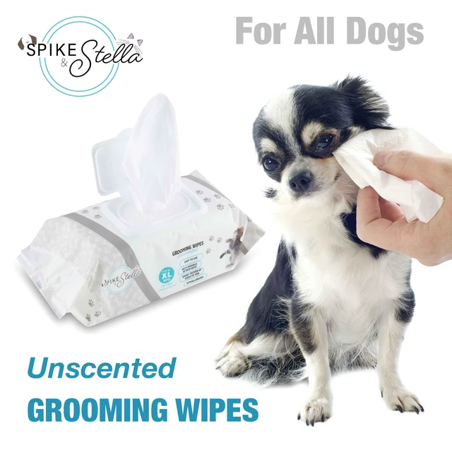 Alt view image 6 of 7 - 110 Pack Pet Grooming Wipes, 8.6"x7.8", Large & Extra-Large, Lavender Aloe Unscented, Hypoallergenic & Extra Durable for Dogs & Cats