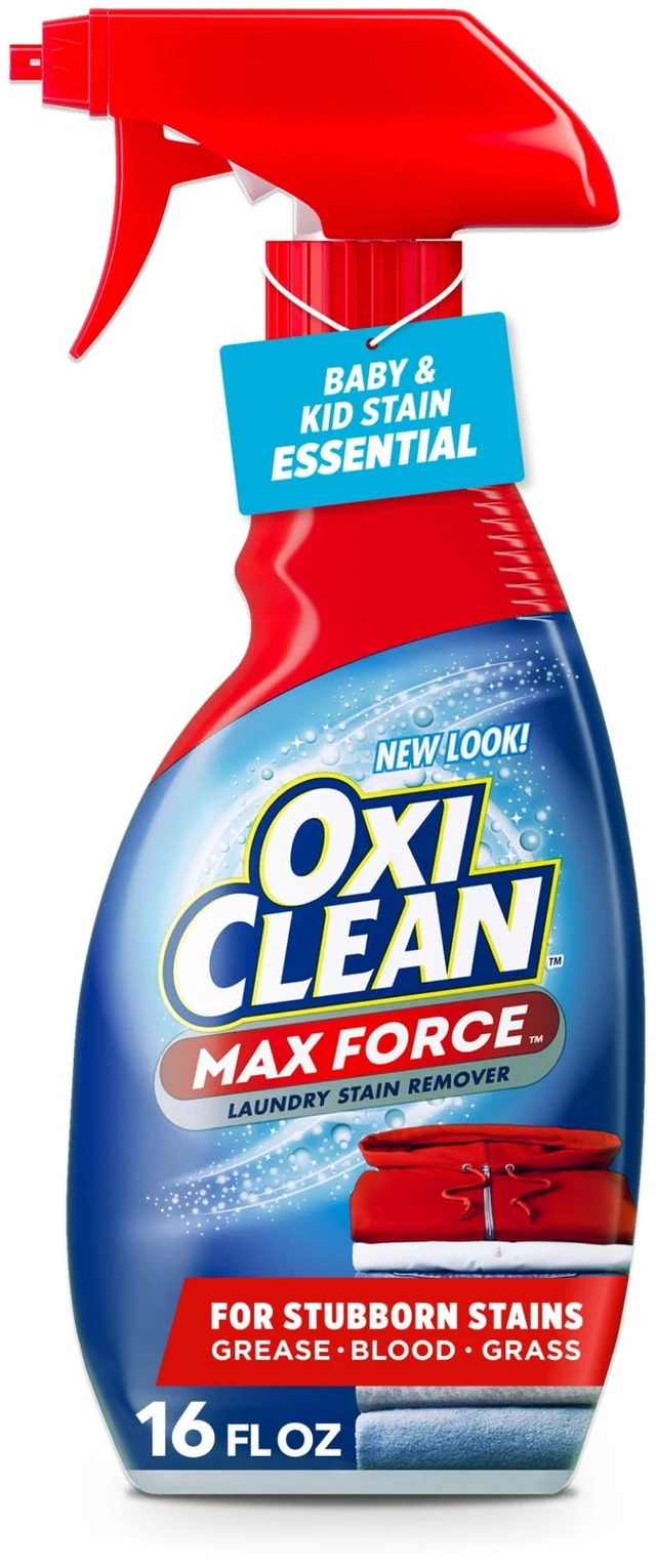 Main image of OxiClean Max Force Laundry Stain Remover Spray, Gentle Color-Safe Stain Treater, 16fl oz