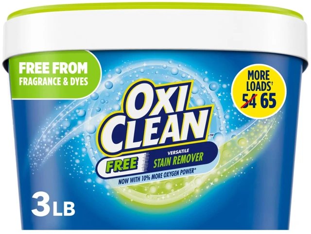 Main image of OxiClean Free Versatile Home and Laundry Stain Remover Powder, No Dyes or Perfumes, 3lb