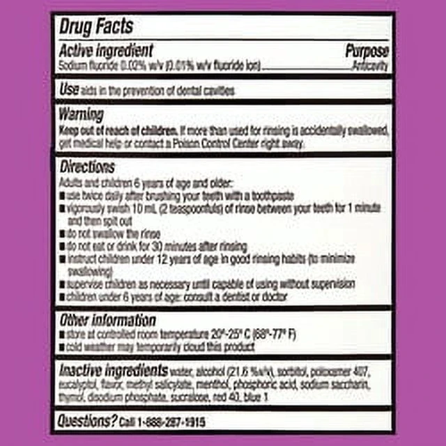 Alt view image 4 of 6 - Equate Anticavity Mouthwash Fresh Mint 1L