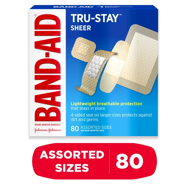 Alt view image 4 of 5 - BAND-AID Tru-Stay Sheer Adhesive Bandages, Assorted, 80Count