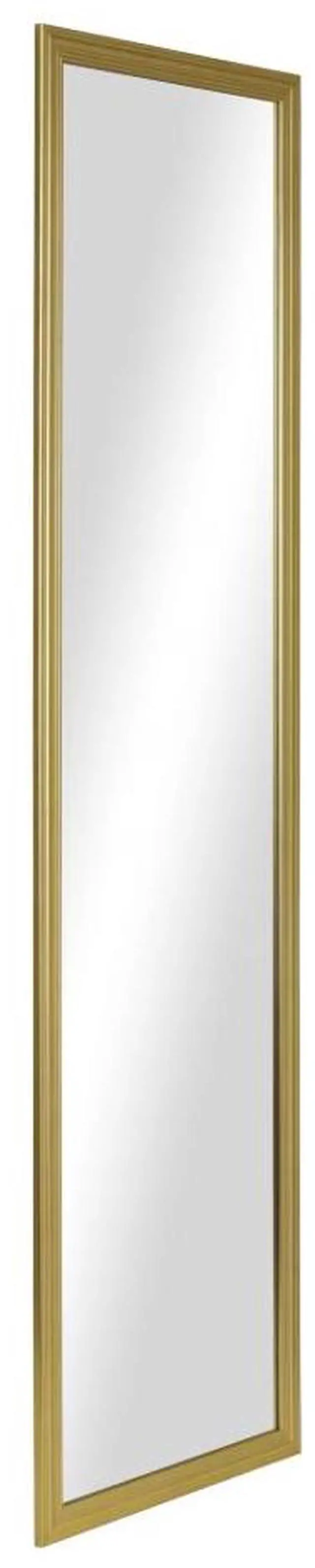 Alt view image 5 of 5 - 13x49 Gold Rectangle Large Wall Mirror for Bathroom or Living Room