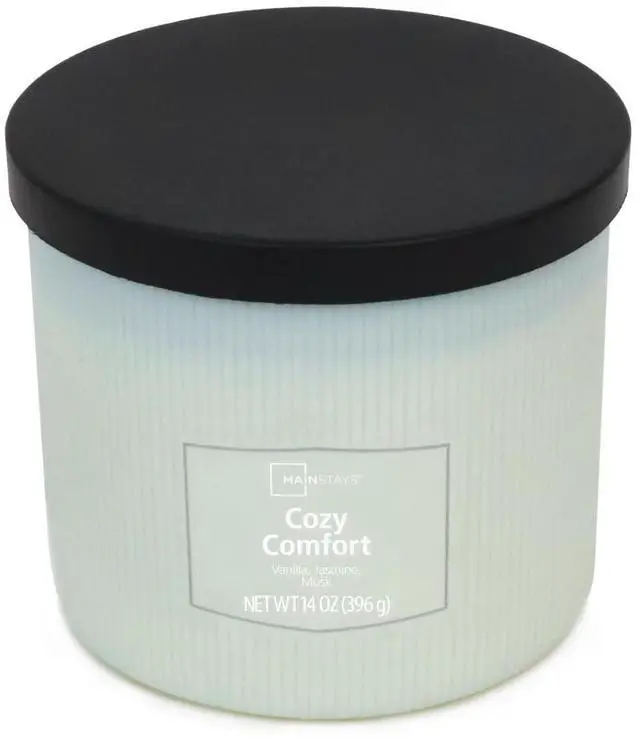 Alt view image 2 of 4 - Cozy Comfort 3-Wick Textured Wrapped Scented Candle, 14 oz