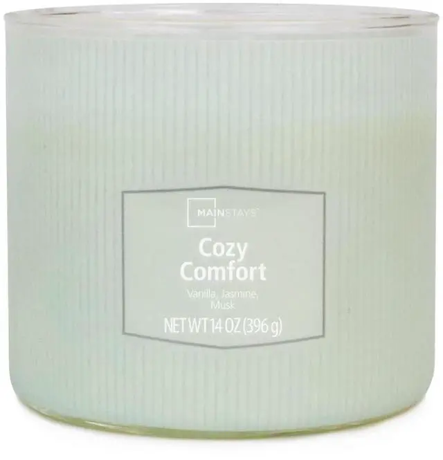 Alt view image 4 of 4 - Cozy Comfort 3-Wick Textured Wrapped Scented Candle, 14 oz