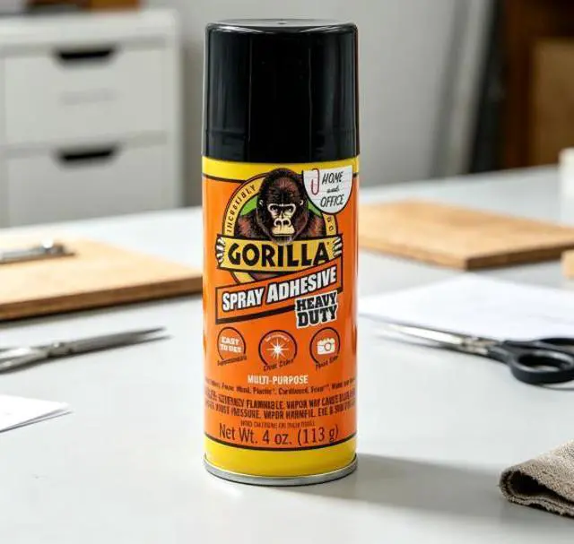 Main image of Heavy Duty, Clear Spray Adhesive, 4 Ounce Can