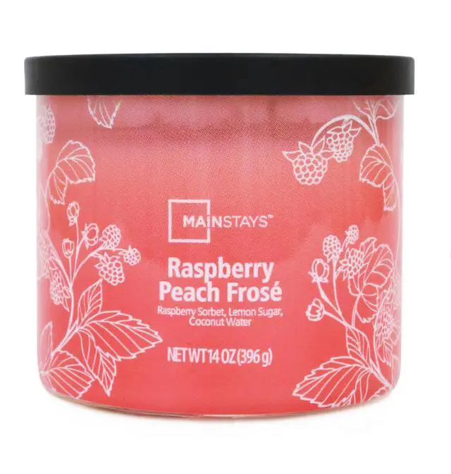 Alt view image 3 of 6 - 3-Wick Ombre Wrap Raspberry Peach Scented Candle, 14 oz