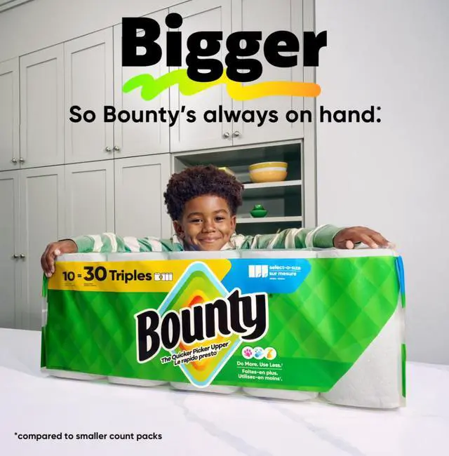 Alt view image 2 of 7 - Paper Towels Select-A-Size White, 1 Mega Roll, 164 Sheets per Roll