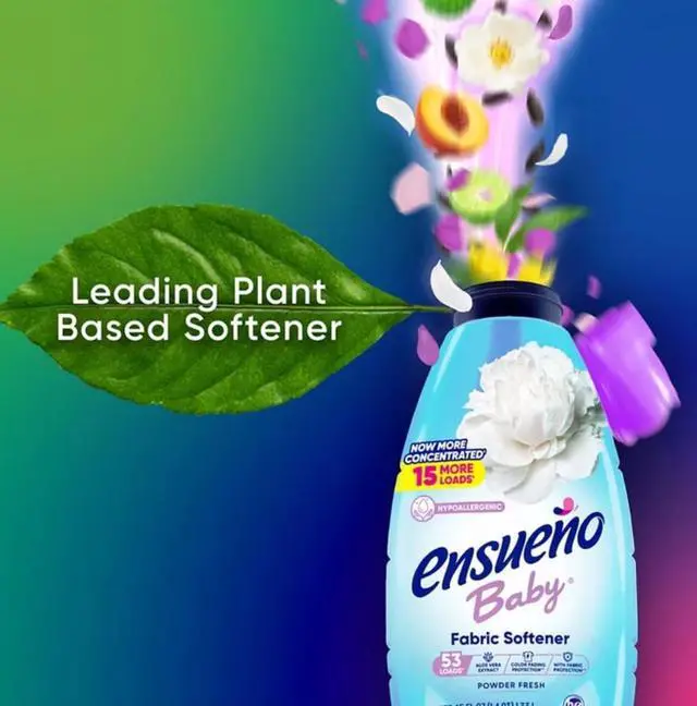 Alt view image 6 of 7 - Baby Hypoallergenic Liquid Laundry Fabric Softener - Baby Powder Scent (45 fl oz)