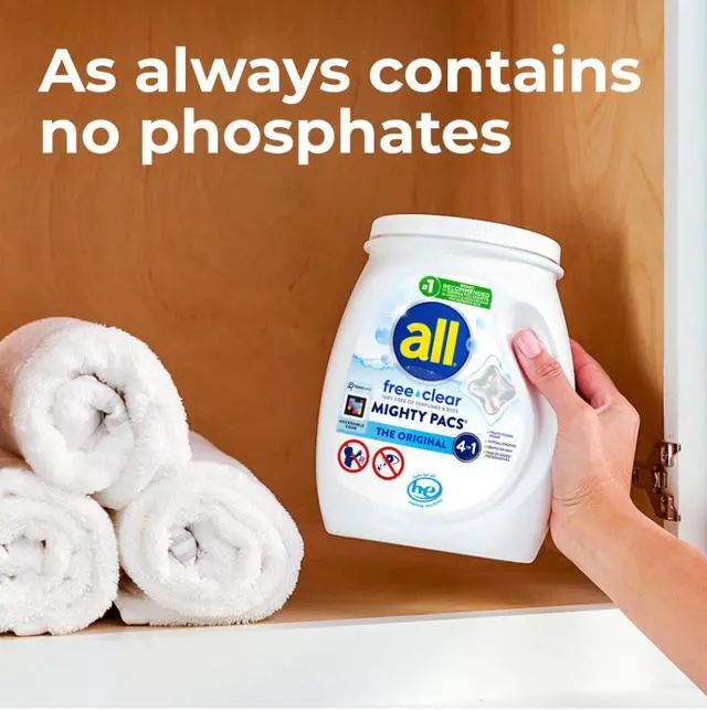 Alt view image 3 of 6 - Unit Dose Laundry Detergent, Mighty Pacs, Free Clear, 19 Count