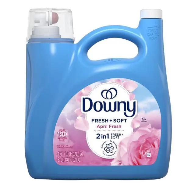 Alt view image 6 of 6 - Liquid Fabric Softener and Conditioner, April Fresh Scent, 140 fl oz, 190 Loads