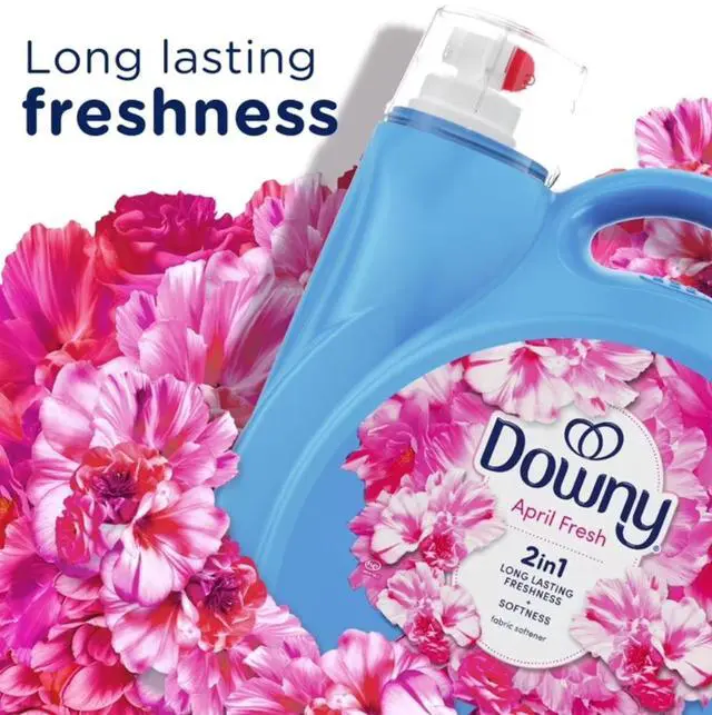 Alt view image 4 of 6 - Liquid Fabric Softener and Conditioner, April Fresh Scent, 140 fl oz, 190 Loads