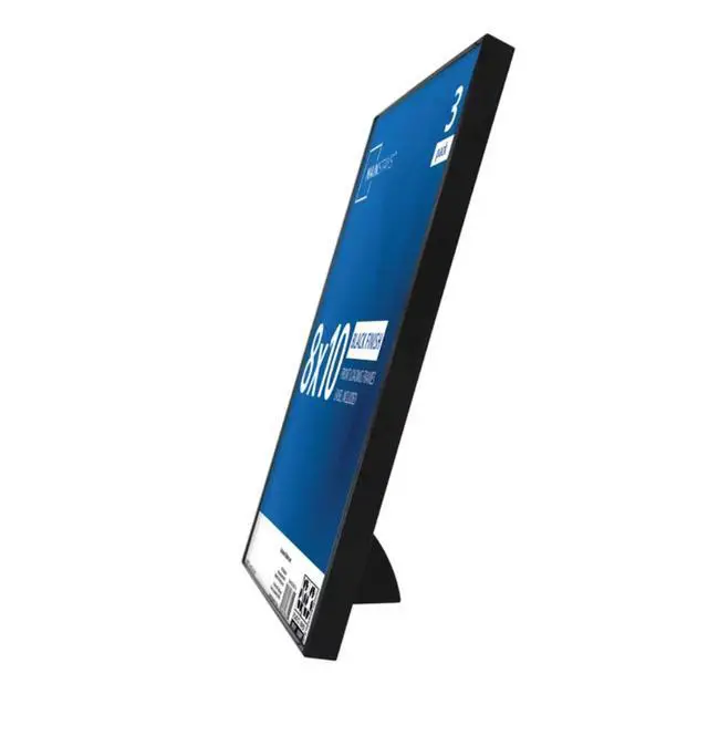Alt view image 6 of 6 - Picture Frames, 8 x 10, Black, Front-Loading, Wall or Tabletop, Set of 3