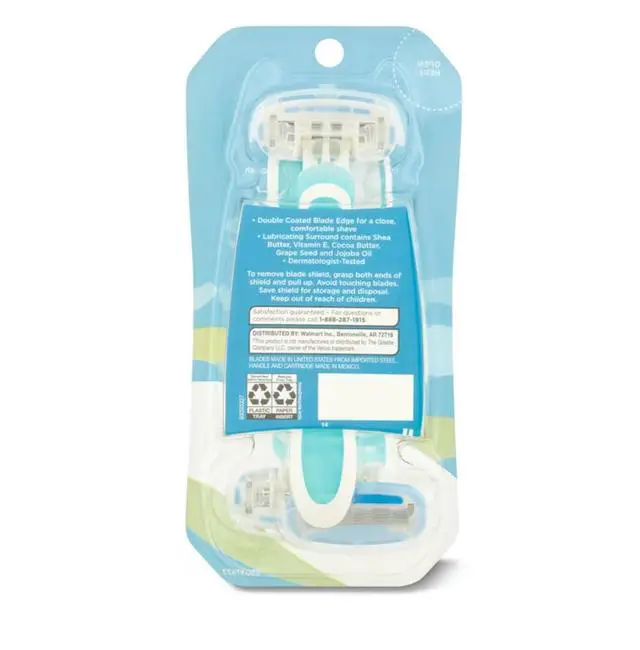 Alt view image 5 of 6 - Women's 5-Blade Disposable Razors, Blue, 3 Count