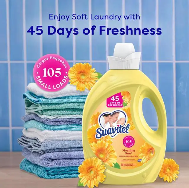Alt view image 5 of 6 - Fabric Conditioner, Liquid Fabric Softener, 45 Days of Freshness, Morning Sun Scent, 105 fl oz