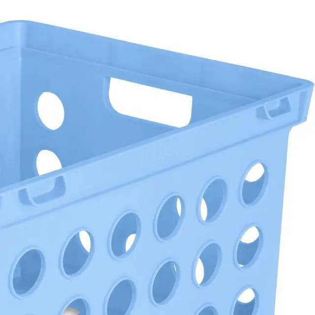 Alt view image 12 of 12 - Sterilite OpenTop Plastic File Storage Crate,Stackable Organizer Bin,Fits Letter & LegalSize Hanging Folders,CarryThrough Handles,BPAFree,For Office,Dorm & School Supplies