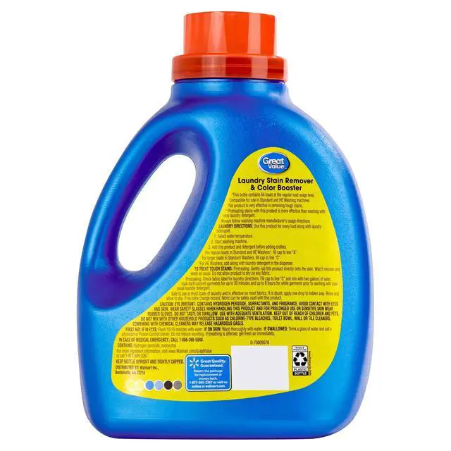 Alt view image 5 of 5 - Great Value Laundry Stain Remover & Color Booster, 88 fl oz