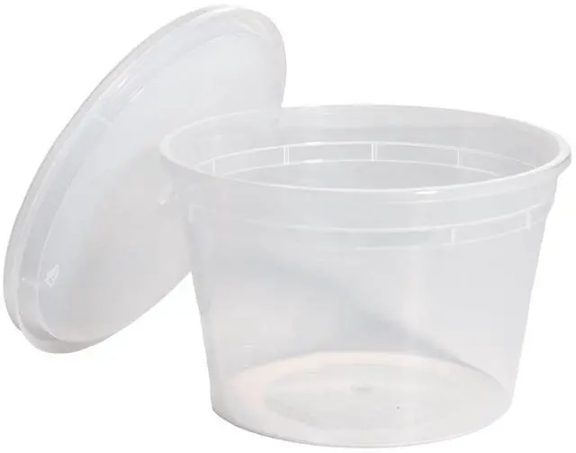 Alt view image 7 of 7 - Mainstays Plastic Deli Containers, 40 Pieces, 16 oz, Meal Prep and Batch Cooking