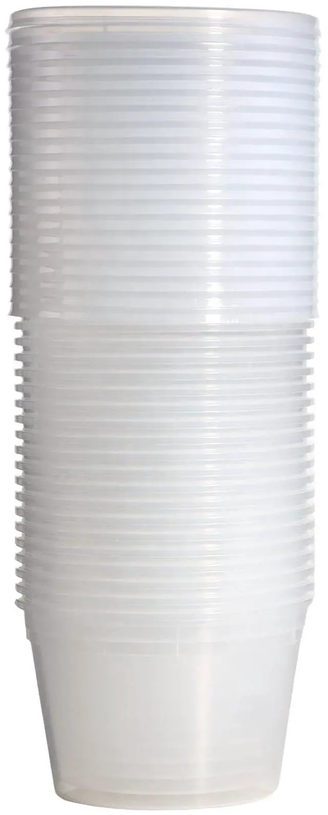 Alt view image 5 of 7 - Mainstays Plastic Deli Containers, 40 Pieces, 16 oz, Meal Prep and Batch Cooking