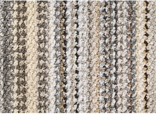 Alt view image 2 of 6 - Mainstays Carnival Stripe Polypropylene Assorted Earth Tones Indoor Area Rug, 20" x 54"