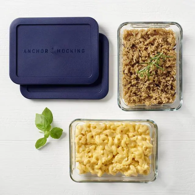 Alt view image 3 of 6 - Anchor Hocking Glass Food Storage Containers with Lids, 3 Cup Rectangular, Set of 2