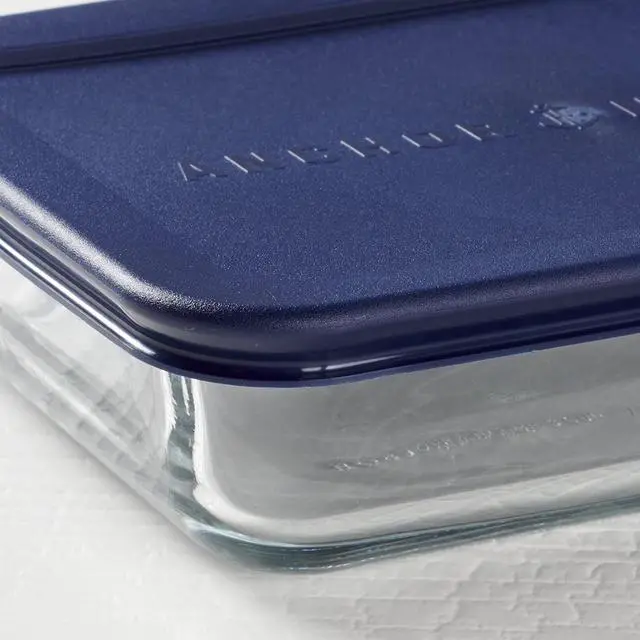 Alt view image 2 of 6 - Anchor Hocking Glass Food Storage Containers with Lids, 3 Cup Rectangular, Set of 2