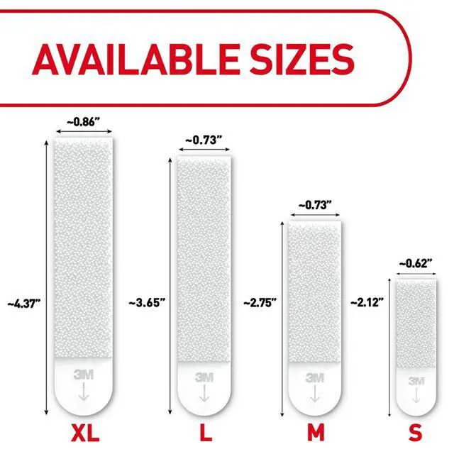 Alt view image 2 of 6 - Command Heavy Duty Picture Hangers, Hold 20 lbs, White, Damage-Free Hanging, 8 Pairs Adhesive Strips
