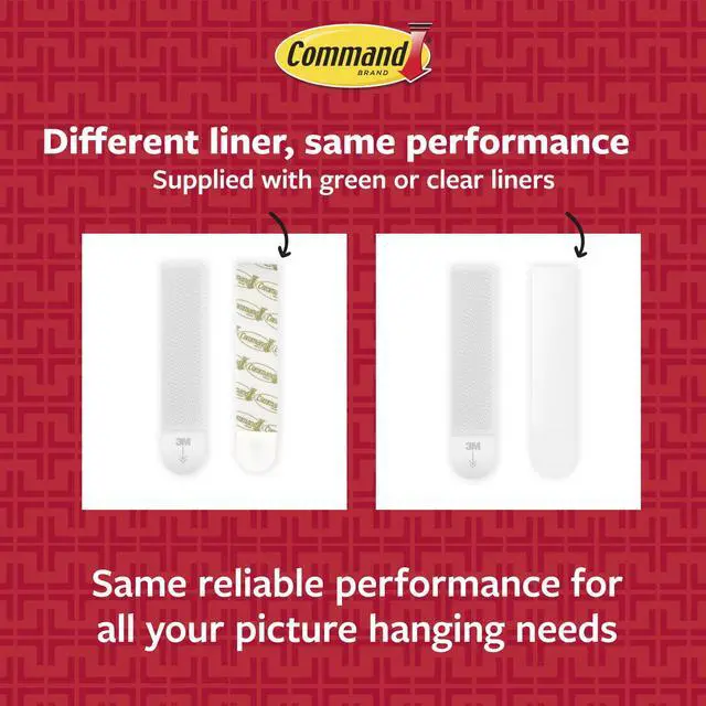 Alt view image 4 of 6 - Command Heavy Duty Picture Hangers, Hold 20 lbs, White, Damage-Free Hanging, 8 Pairs Adhesive Strips