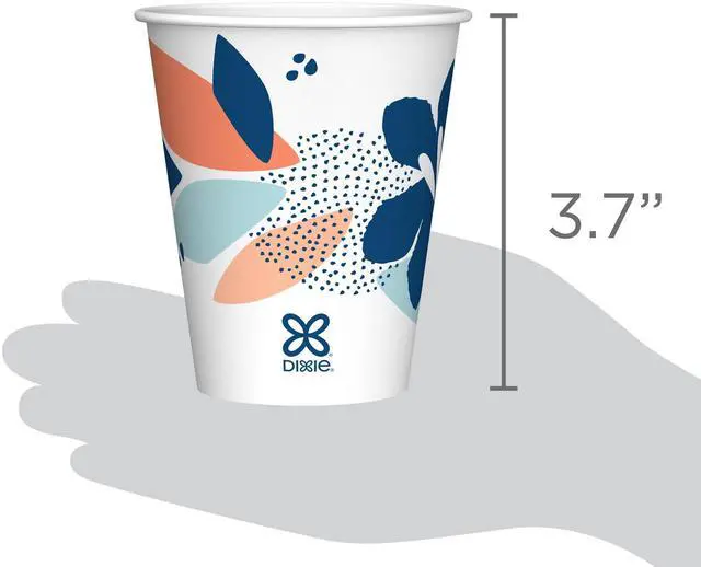 Alt view image 4 of 7 - Dixie Disposable Paper Cups, 9 oz, Multi-Color, 50 count