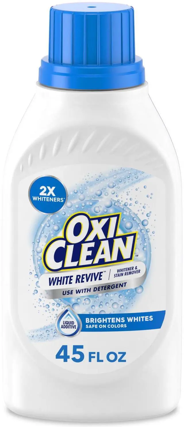 Main image of OxiClean White Revive Whitener & Stain Remover Liquid Additive, 45 fl oz
