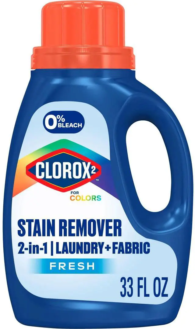 Main image of Clorox 2 For Colors Stain Remover, 2 in 1 Laundry + Fabric, Bleach Free, Fresh Scent, 33 Fl Oz.