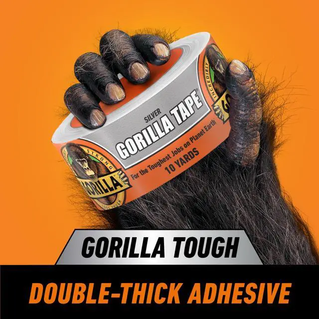 Alt view image 3 of 6 - Gorilla 10 Yard Silver Duct Tape Single Roll