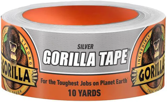 Main image of Gorilla 10 Yard Silver Duct Tape Single Roll
