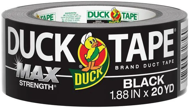 Main image of Duck Max Strength Brand Duct Tape, 1.88 in. x 20 yd., Black