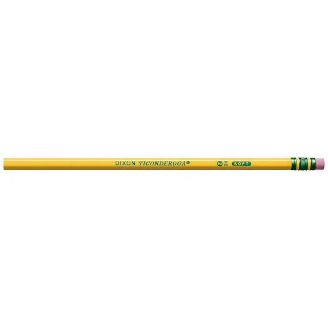 Alt view image 7 of 7 - Ticonderoga Wood Pencils, Unsharpened, #2 HB .3 mm Lead, Yellow, 24 Count