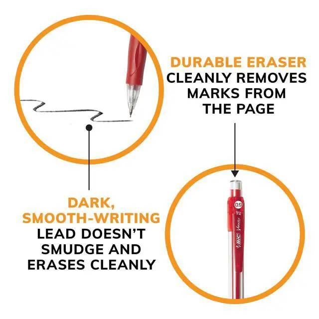 Alt view image 2 of 6 - BIC Velocity Mechanical Pencil, 0.9 mm, 4 Count