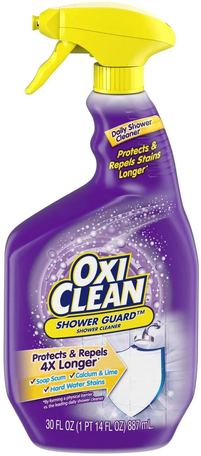 Alt view image 5 of 7 - OxiClean Shower Guard Daily Shower Cleaner, Repels Bathroom Stains, 30 oz Spray Bottle