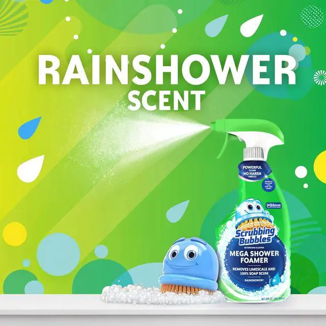 Alt view image 3 of 7 - Scrubbing Bubbles Bathroom Shower & Tub Cleaner Mega Shower Foamer Spray, Rainshower, 32 oz