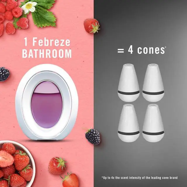 Alt view image 5 of 6 - Febreze BATH Air Freshener Berry & Bramble, .25 fl. oz., Pack of 3
