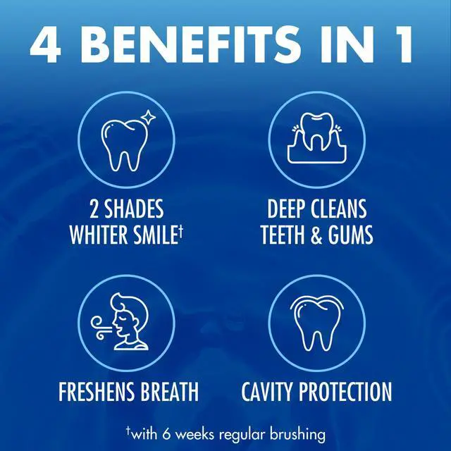 Alt view image 5 of 5 - ARM & HAMMER Advance White Anticavity Whitening Toothpaste with Fluoride, Clean Mint, 6 oz, 2 Pack