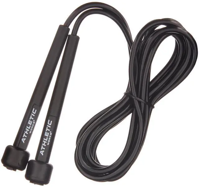 Main image of Athletic Works Speed Jump Rope with Light Weight Handles, 9' Length, Black