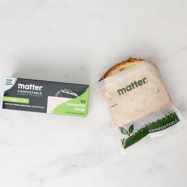 Alt view image 4 of 6 - Matter Compostable Sandwich Bags, 50 Count