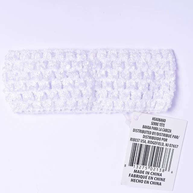 Alt view image 2 of 6 - (3 pack) Yama Ribbon, Female Girls Child Accessories Knit Headband in White, 1 Count