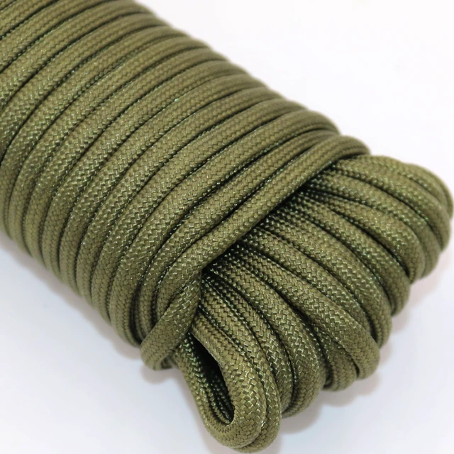 Alt view image 5 of 5 - Hyper Tough 5/32 inch 550 Paracord 50 ft, Green