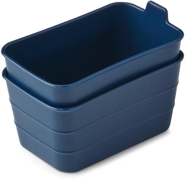 Alt view image 2 of 5 - Mainstays 5-Piece Flexible Plastic Drawer Organizer Set, Assorted Colors
