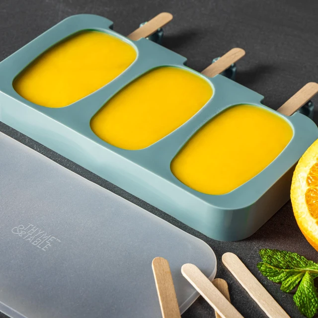 Alt view image 5 of 5 - Thyme & Table Silicone Popsicle Mold with Wooden Sticks, 1 Count per Pack