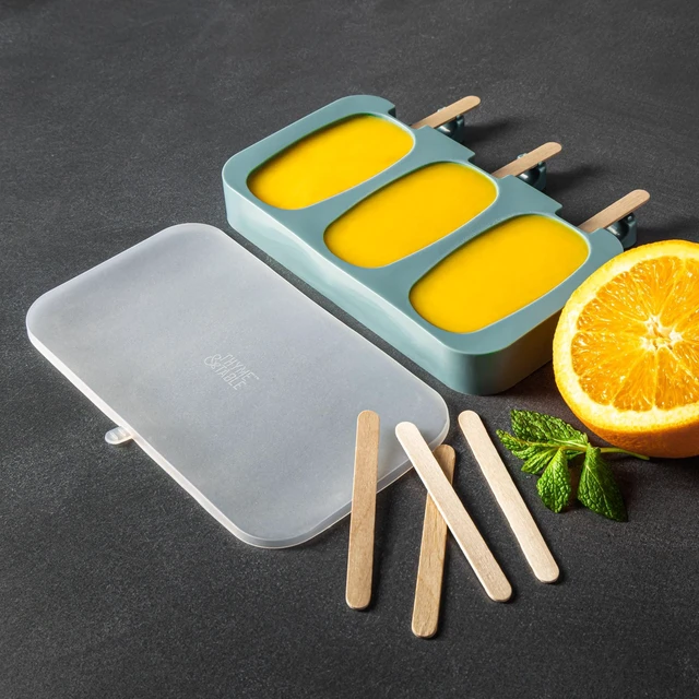 Alt view image 3 of 5 - Thyme & Table Silicone Popsicle Mold with Wooden Sticks, 1 Count per Pack