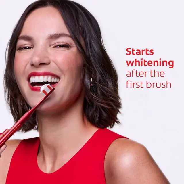 Alt view image 5 of 5 - Colgate Optic White Advanced Sparkling White Toothpaste with 2% Hydrogen Peroxide, Mint, 3.2 OZ