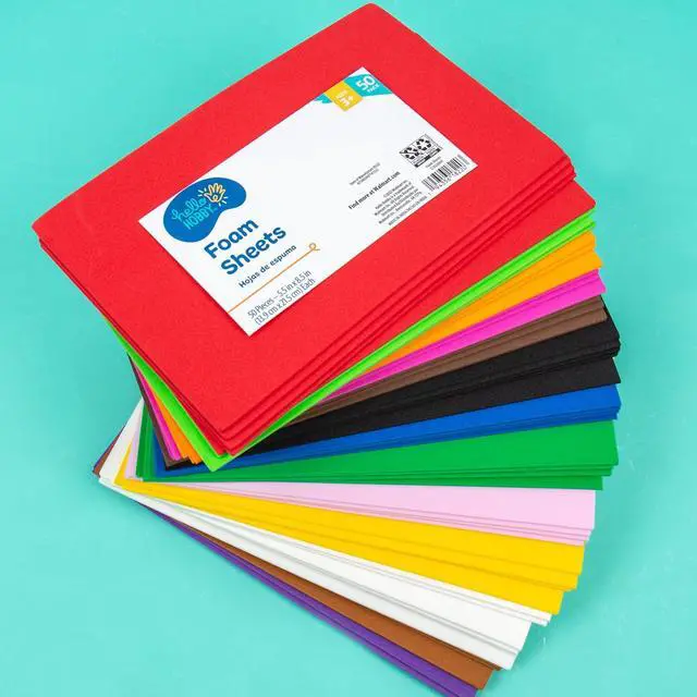 Alt view image 2 of 5 - Hello Hobby Foam Sheets, 50-Pack