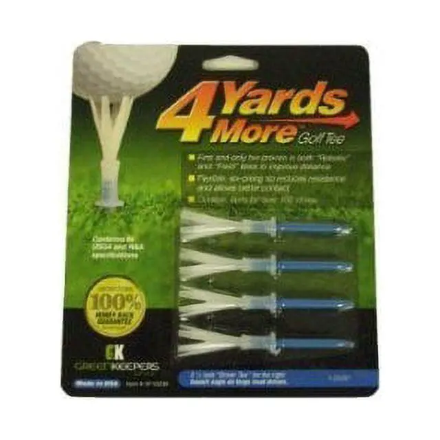 Alt view image 3 of 6 - NEW 4 Yards More Blue Plastic Golf Tees 3 1/4"
