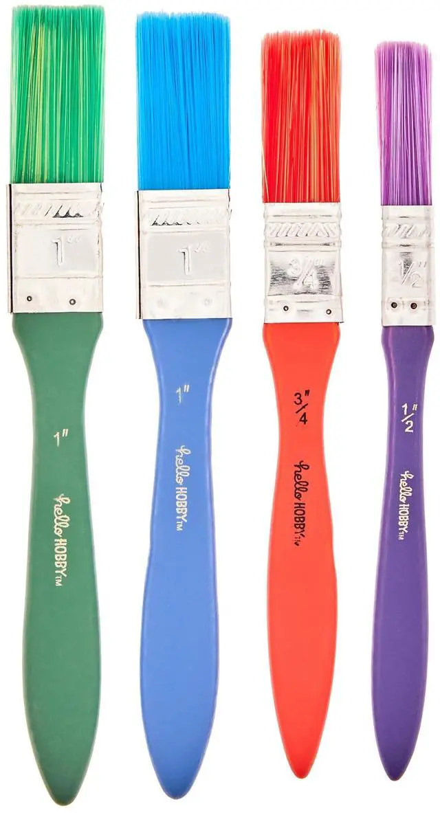 Alt view image 2 of 5 - Hello Hobby Assorted Paint Brushes, 25 Count